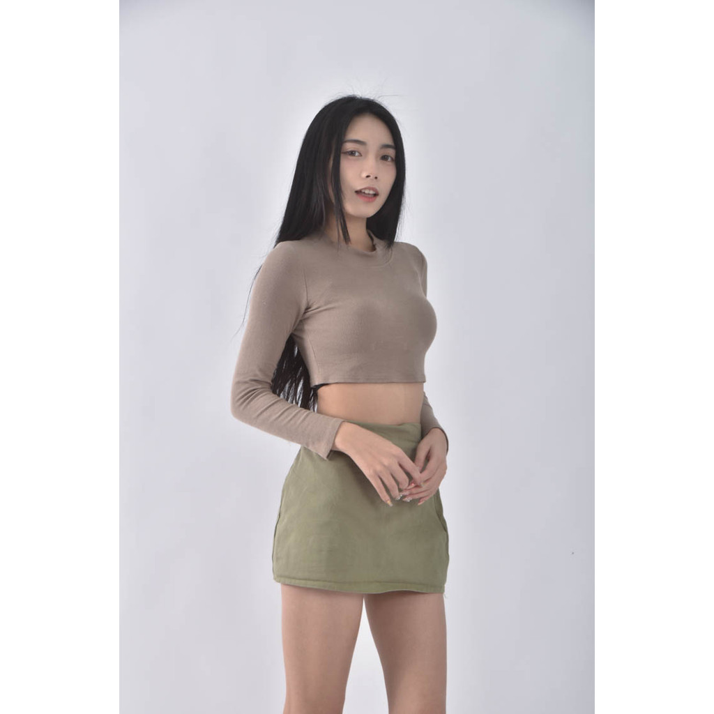(S) 【粿粿私服】綠色褲裙二手衣, , large
