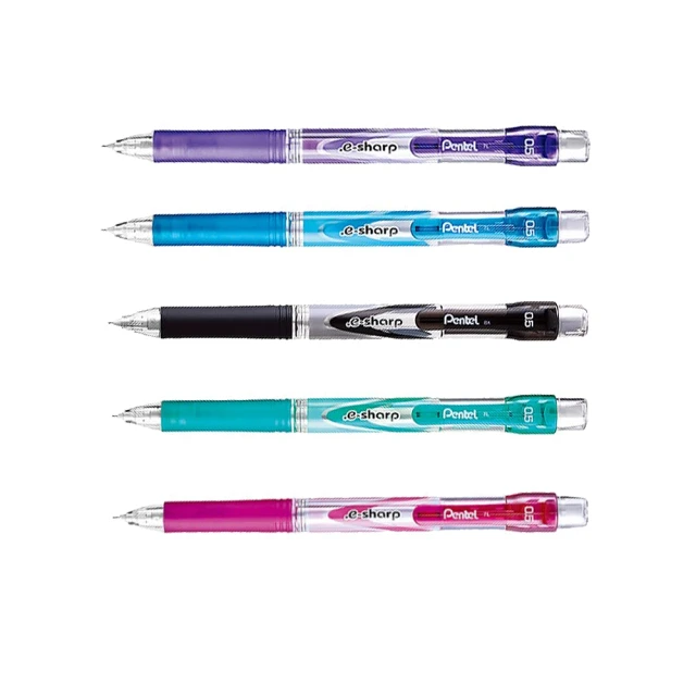 【 Pentel 飛龍 】.e-sharp 自動鉛筆 0.5mm 12支/盒 AZ125R(筆桿顏色隨機出貨), , large