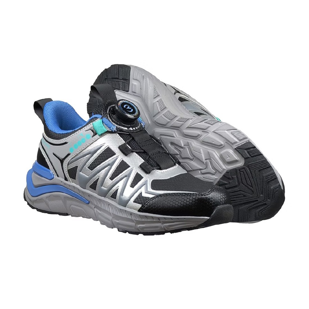 DIADORA迪亞多那 雷神大童慢跑鞋 童運動鞋 童鞋 寬楦 輕量 透氣 保護後跟 吸震 穩定 抗菌 除臭 黑紅 黑灰藍, , large