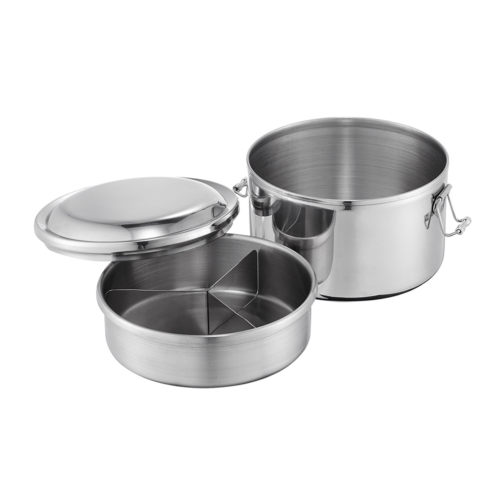 PERFECT 理想牌 極緻316不鏽鋼雙層圓形便當盒 12cm-Leidea樂德兒, , large