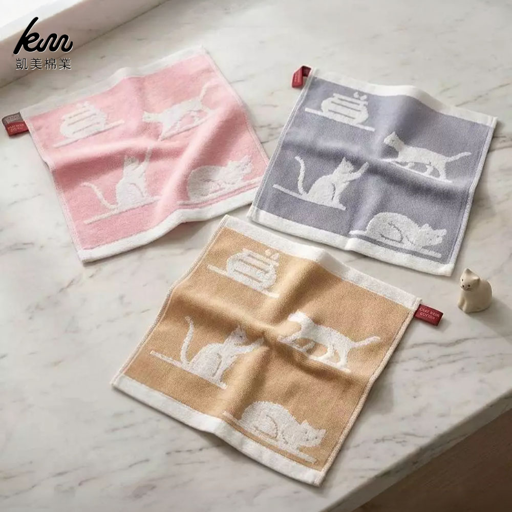 [Kemei Cotton Industry] excellent no yarn high quality small square scarf / handkerchief / wipe hand towel / wipe sweat towel / saliva towel, , large
