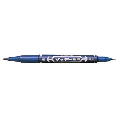 ZEBRA斑馬(利百代)  MO-120-MC 油性極細雙頭筆(多色)藍, , large