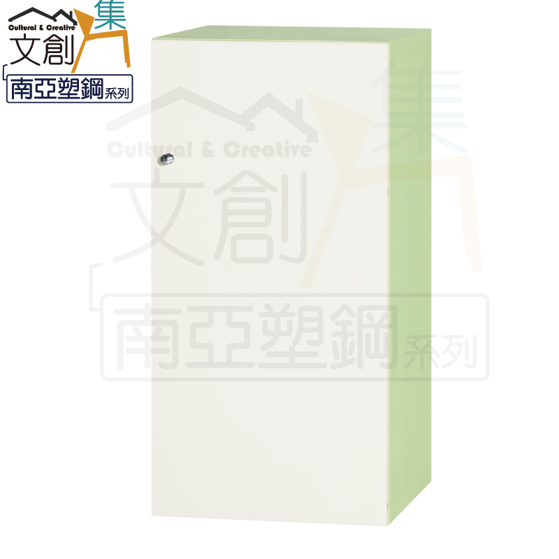 【文創集】歷克 環保1.3尺南亞塑鋼單開門二格置物櫃/收納櫃(客約商品), , large