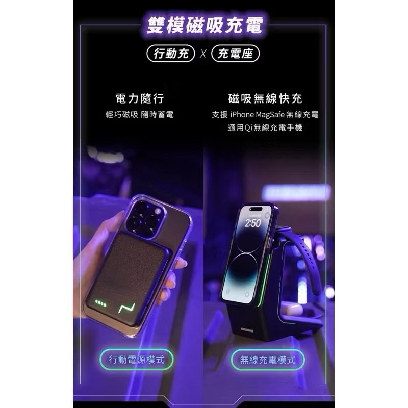 【Leo手機周邊專賣店】怪獸選物 IDEAMON 電力黑客三合一無線充電盤 / 單入組極光黑, , large