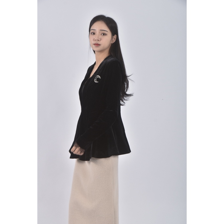 (M) glory21單扣月亮黑色外套二手衣, , large