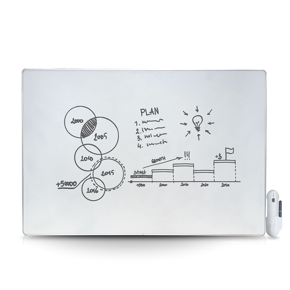 【Green Board】42吋磁性電紙板 極淨無塵白板 商務會議電紙板 局部清除電子白板 教學授課白板, , large