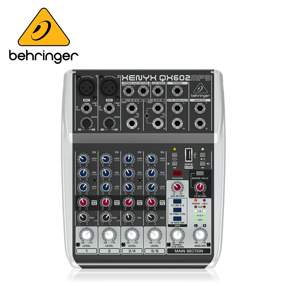 behringer XENYX QX602MP3 混音器【敦煌樂器】, , large