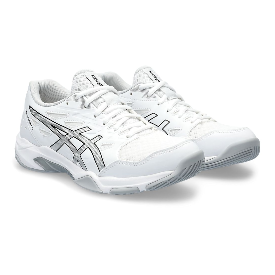 [秉宸] ASICS GEL-ROCKET 11 排球鞋 白灰 1072A093-101, , large