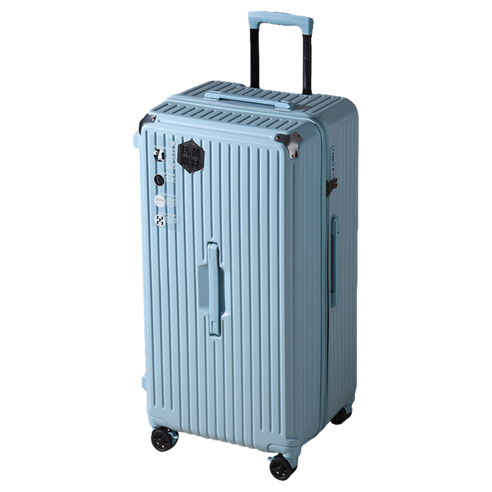 【B&B幸福雜貨】胖胖行李箱送保護套24吋（藍色）CG90335A11-04, , large