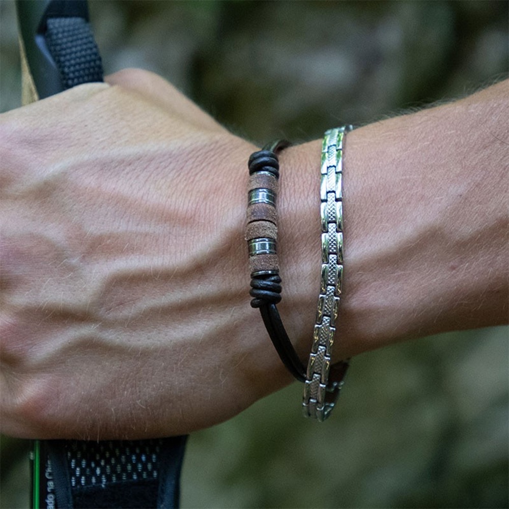 【快速出貨】法國 ROCHET Santorin系列 不鏽鋼男士手鍊 HB4760, , large