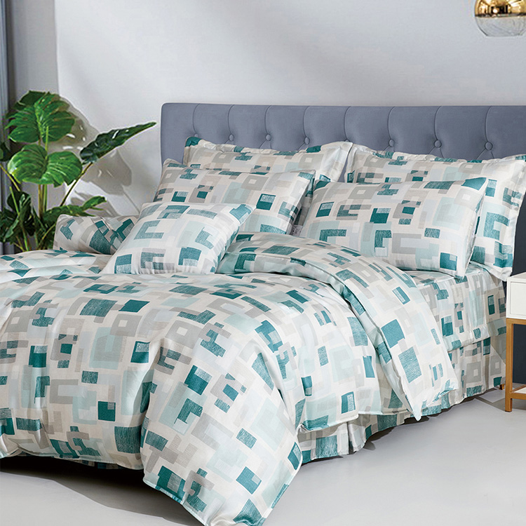 【多利寶寢具】INDIAN_100%純天絲雙人加大七件式床罩組-休閒主義, , large