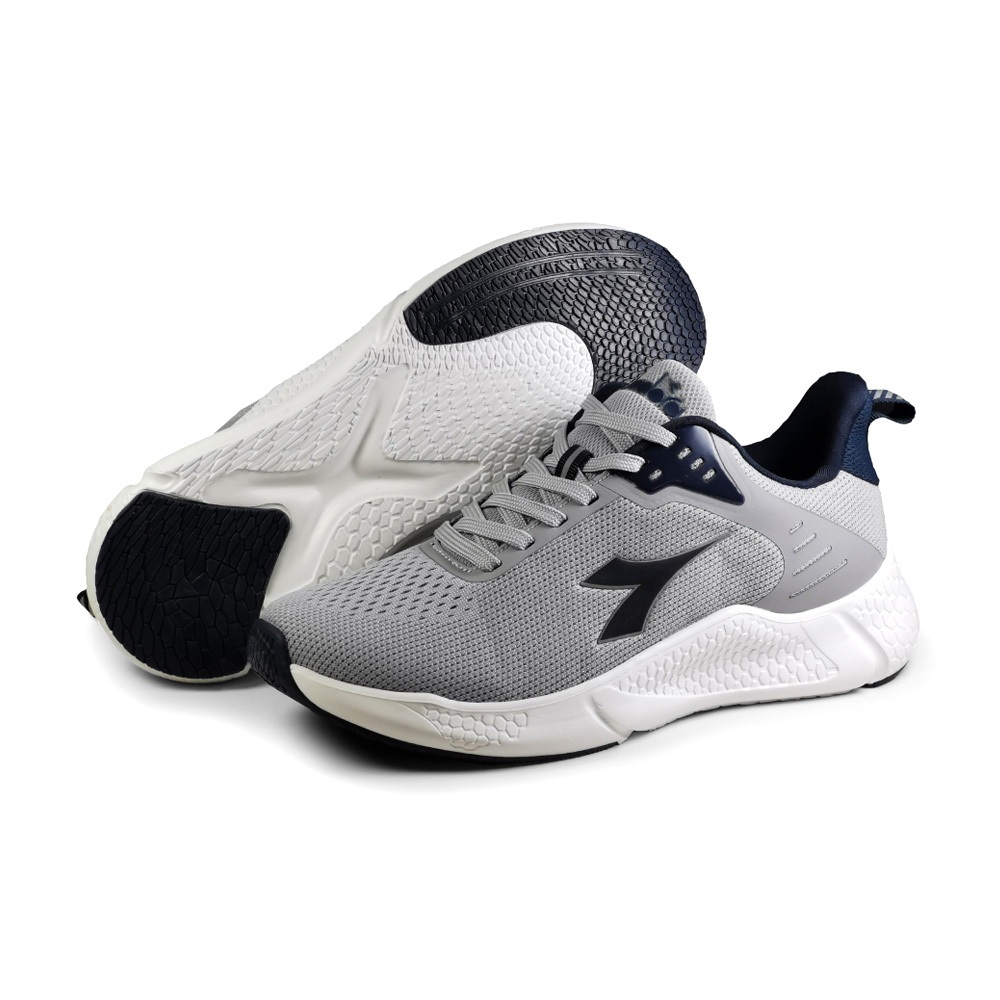 DIADORA迪亞多那 輕量專業慢跑鞋 男運動鞋 男鞋 寬楦 高腳背 反光 透氣 TPU 康特杯 回彈 緩震鞋墊 灰 黑, , large