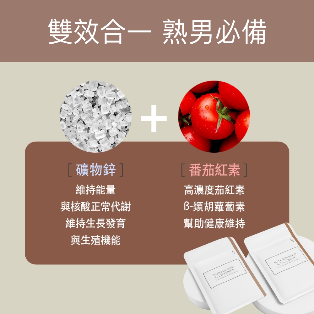 【FJ豐傑生醫】專利南瓜籽+茄紅素-30顆/袋(熟齡男性調整體質ｘ幫助調節生理機能), , large