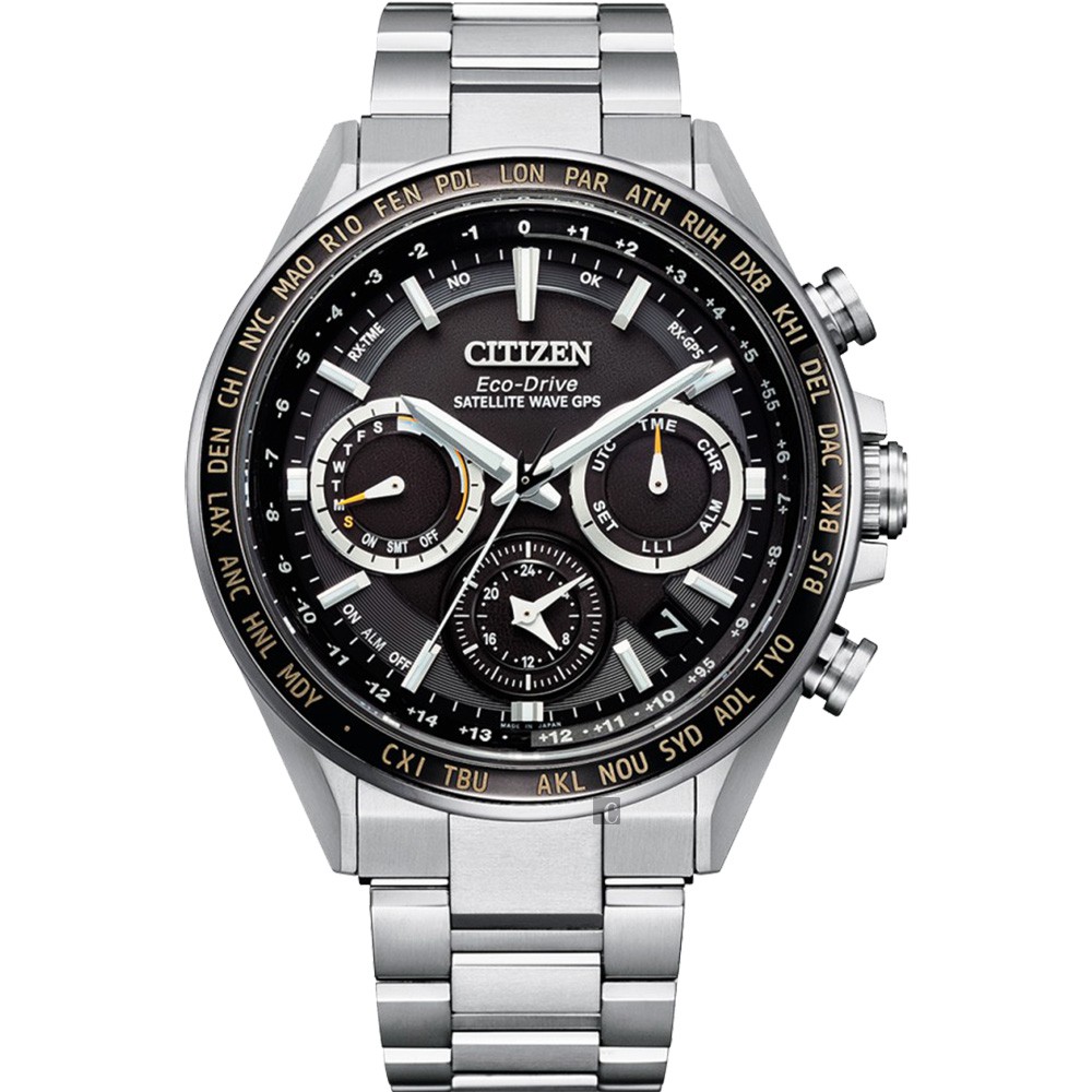 CITIZEN 星辰 GPS衛星對時光動能鈦金屬手錶  CC4015-51E, , large