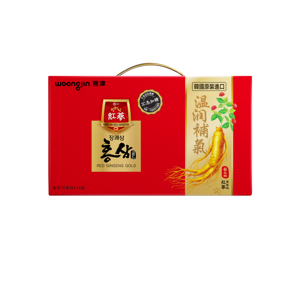 韓國熊津無糖紅蔘飲24入禮盒, , large