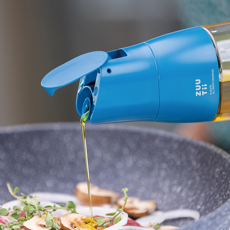 沾沾生活DipDipLife | 加拿大ZUUTii｜自動開蓋油醋瓶500ml｜藍色, , large