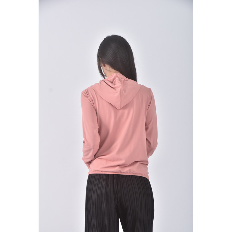(M) uniqlo質感連帽防曬粉色外套二手衣, , large