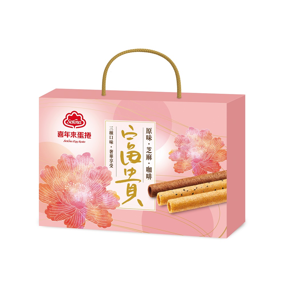 【限量】喜年來綜合蛋捲新富貴禮盒(無提袋)