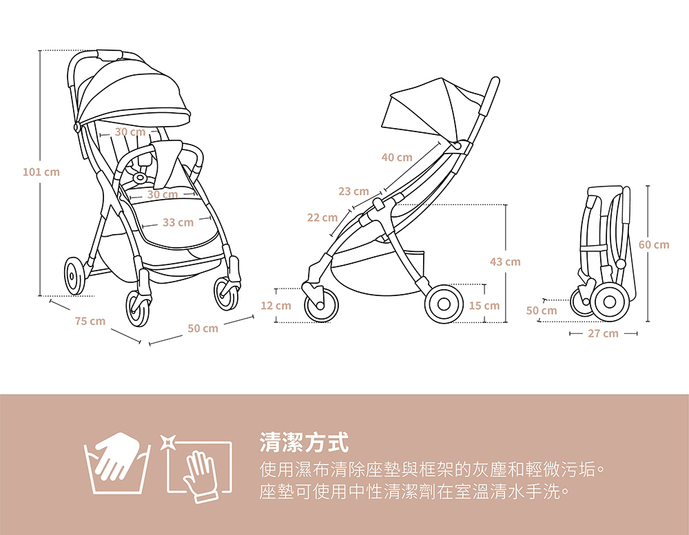 Lionelo Stroller Julie One, , large