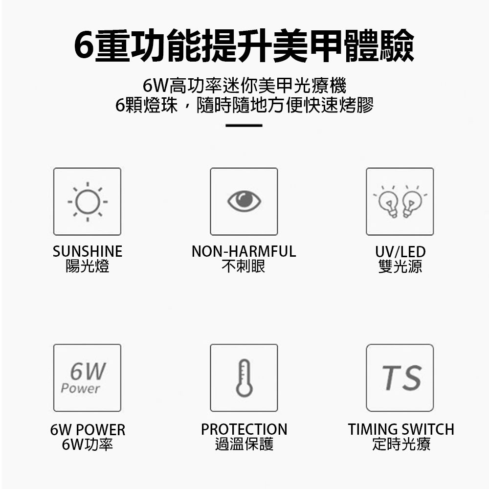 SUNMINI Mini Mouse Nail Art Lamp - Pink (Machine and Cable Integrated), , large