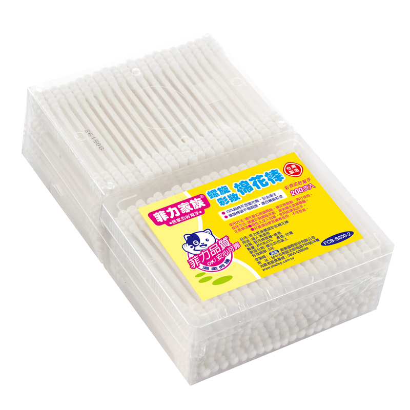 Felix Spiral Cotton Buds 200 Pcs * 2 Box, , large