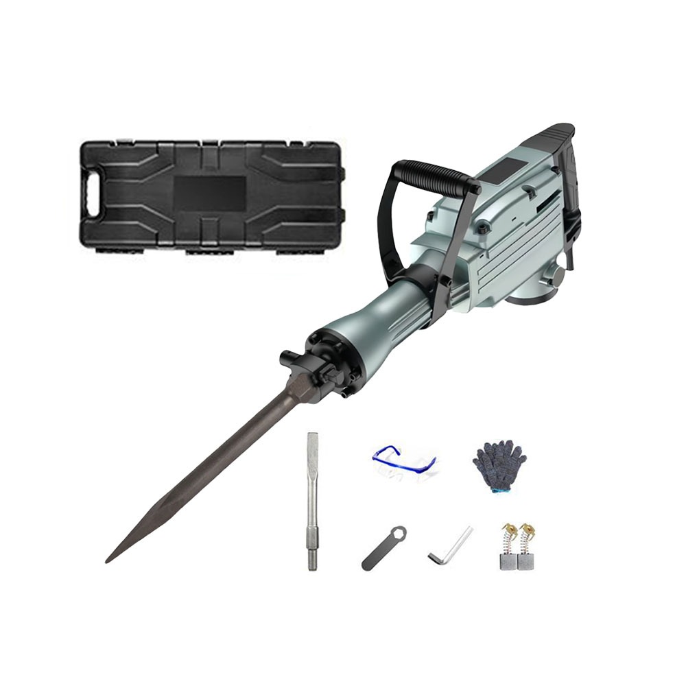 65A high-power electric pickaxe 110V (main unit with accessories + 2 chisel tails), , large