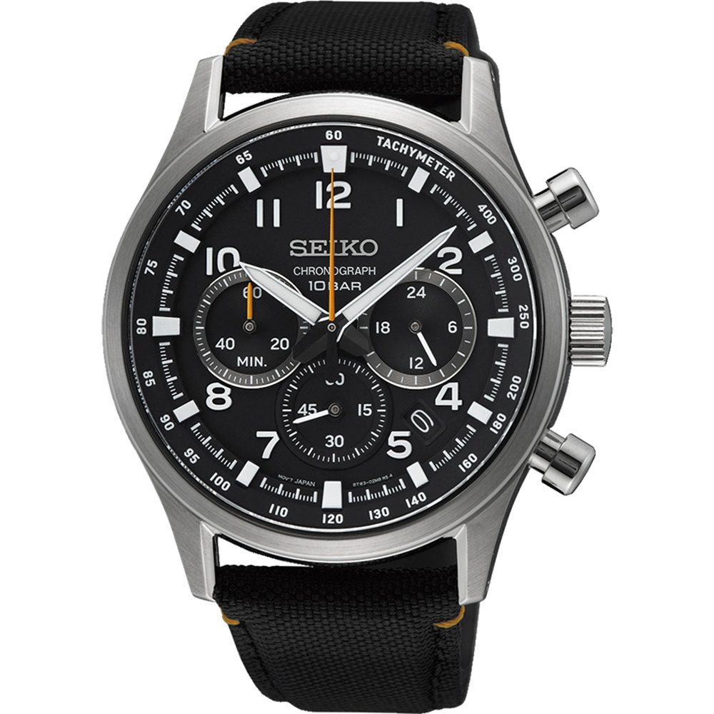 SEIKO 精工 運動三眼計時手錶 SSB449P1/8T63-02M0C, , large