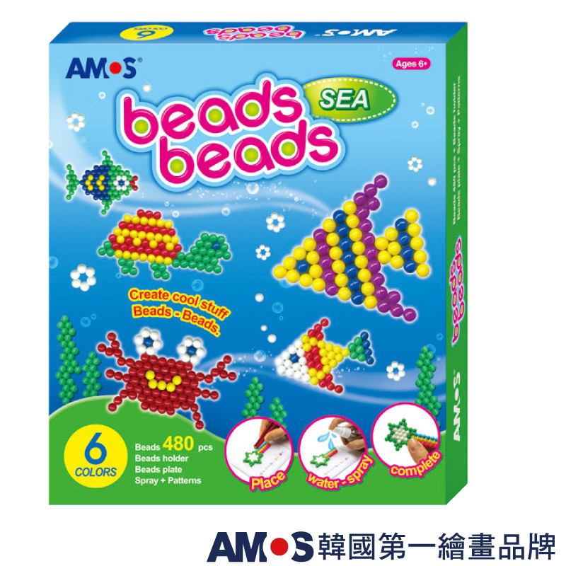 【AMOS 阿摩司】益智 水拚珠 海洋主題 / 組 BB6P-S, , large