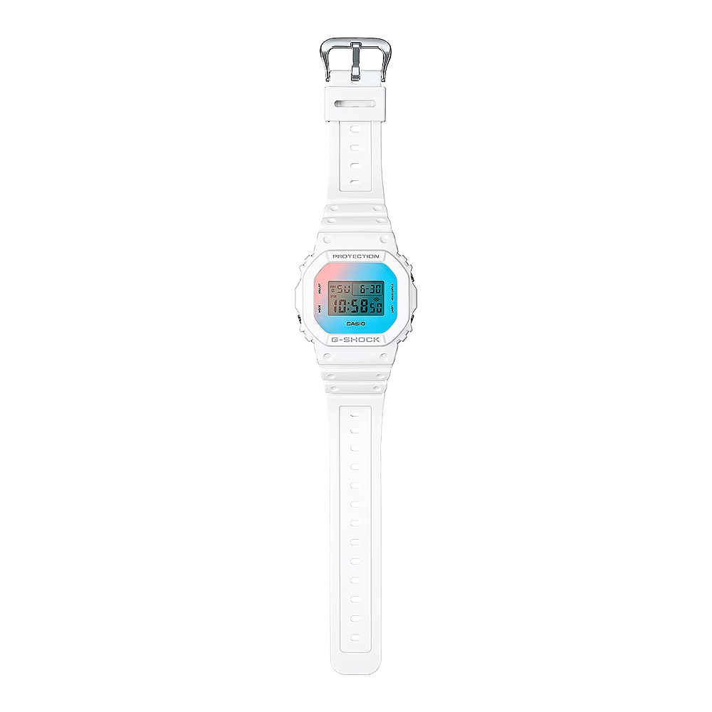 CASIO 卡西歐 G-SHOCK 彩色鏡面方型手錶 電子錶 DW-5600TL-7, , large
