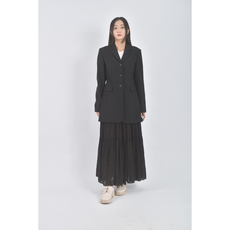 (S) kookai西裝質感黑色外套二手衣, , large