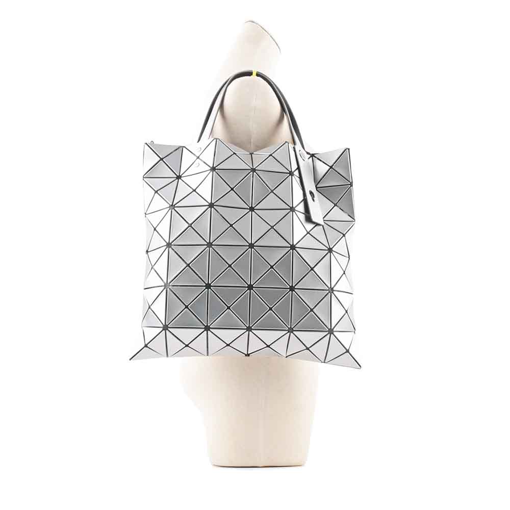 ISSEY MIYAKE BAO BAO LUCENT 6X6 亮面手提包(銀色), , large