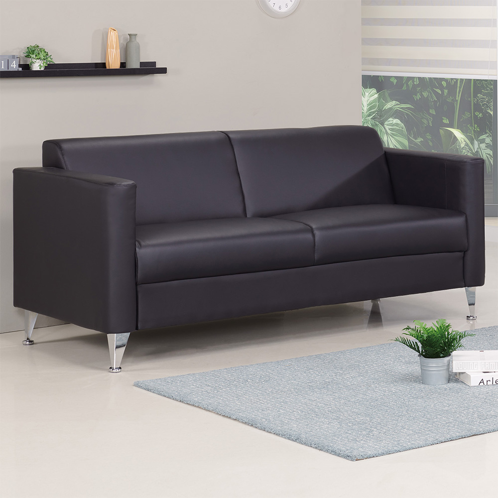 【Hampton 漢汀堡】以利亞仿皮辦公三人沙發, , large