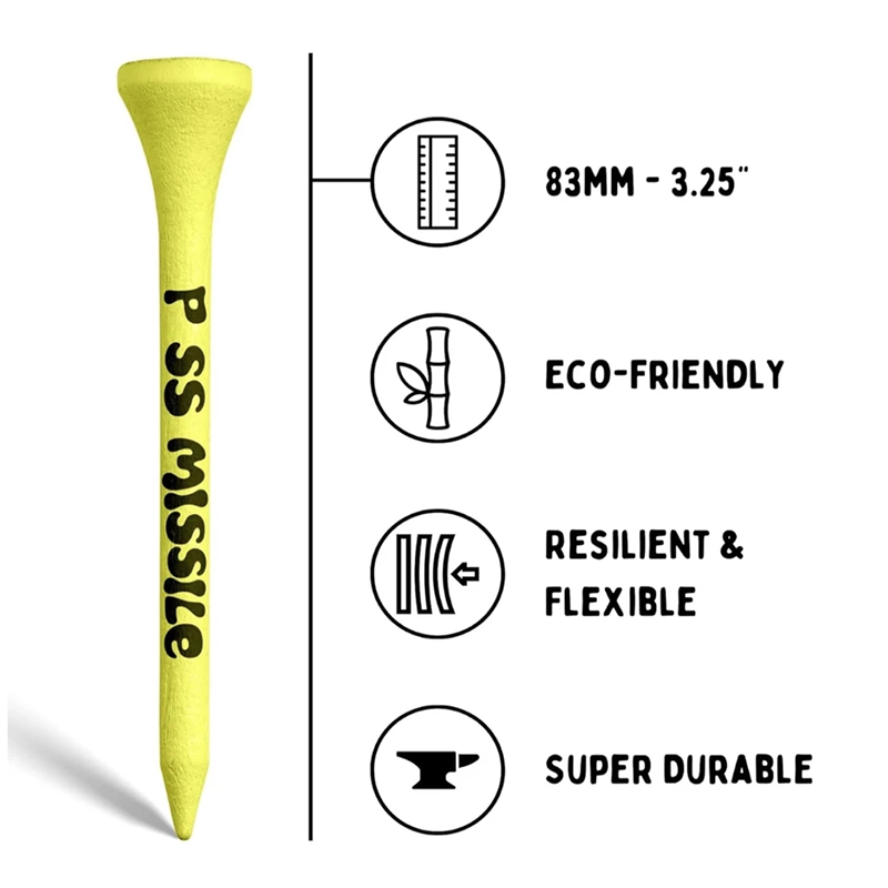 Piss Missile 高爾夫球 Tee 83mm 18入/盒 球架 開球架 高爾夫球禮物, , large