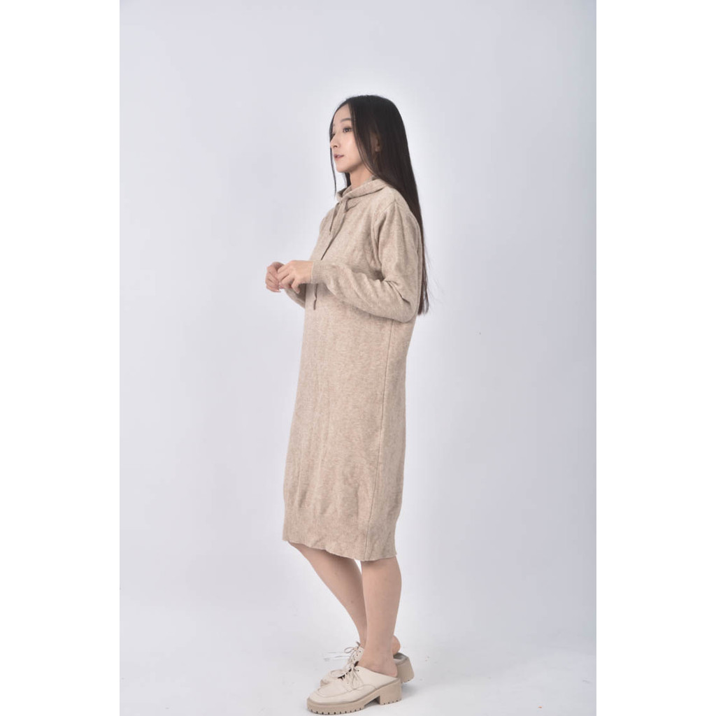 (XL) 連帽棕色洋裝二手衣, , large