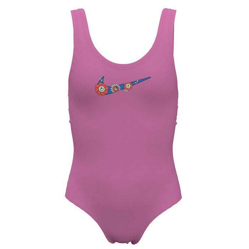 [秉宸] NIKE SWIM 女孩連身泳裝 孩童泳裝 女童 連身泳裝 NESSE724 24SS, , large