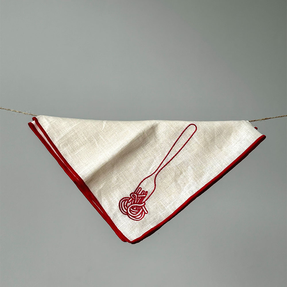 Embroidered Napkins-Spagetti, , large