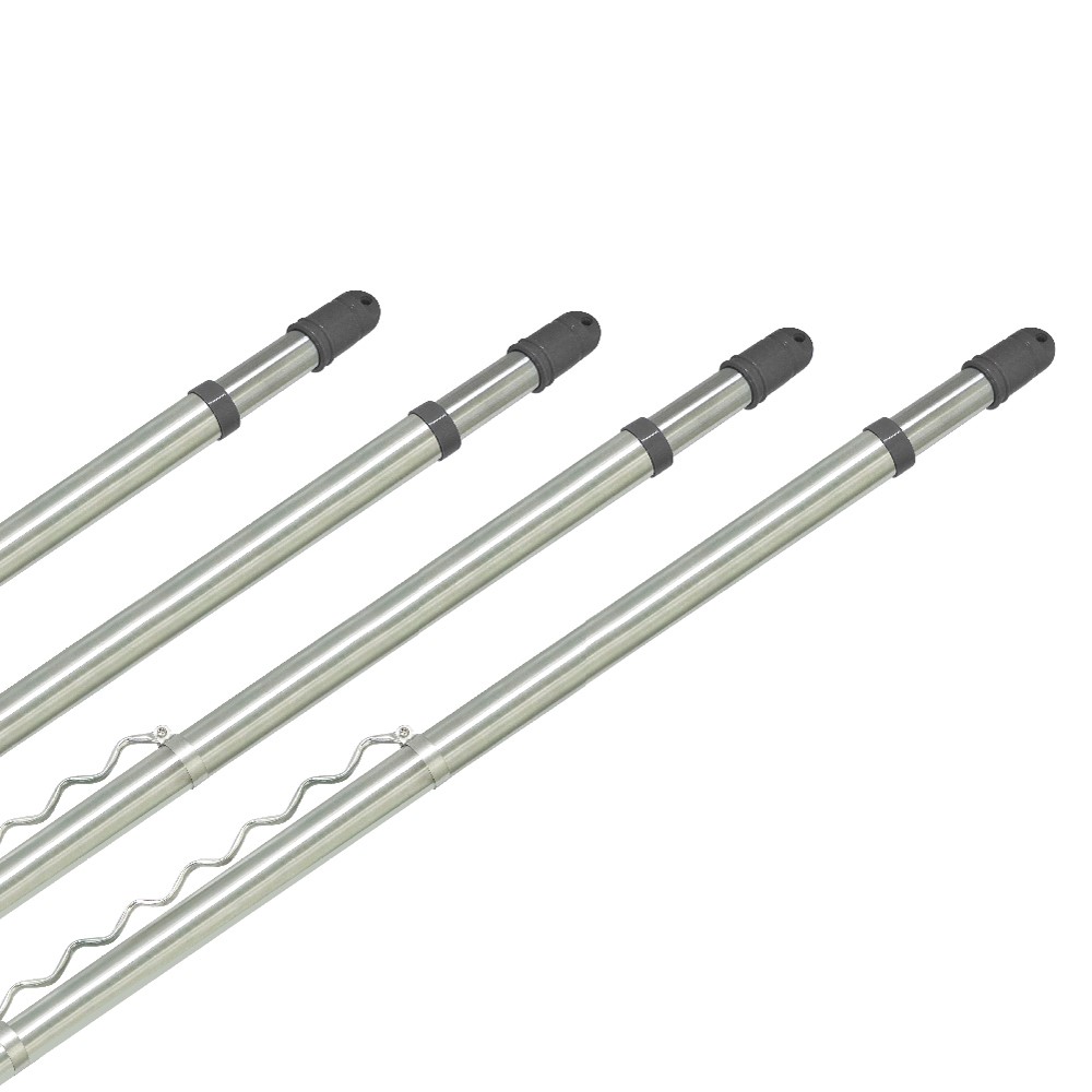 【雙手萬能】四米x4支_伸縮型不鏽鋼防風曬衣桿(雙頭伸縮/晾衣桿/竹竿), , large