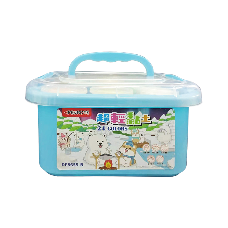 【PENROTE 筆樂】柴語錄24色超輕黏土 2款, , large