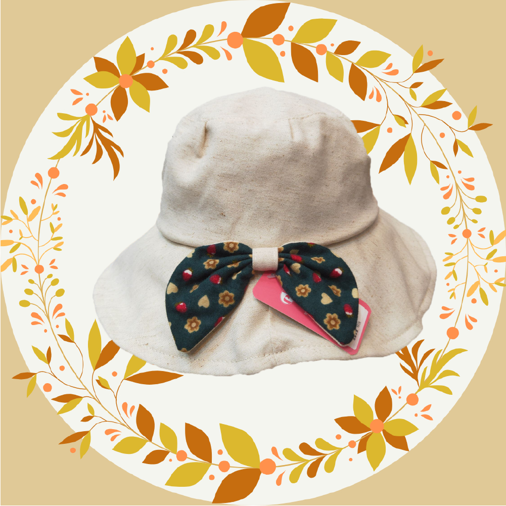 【現貨】細妹仔帽 淑女大帽沿 淑女帽 農村帽 遮陽帽 仕女帽 漁夫帽 花布帽, , large