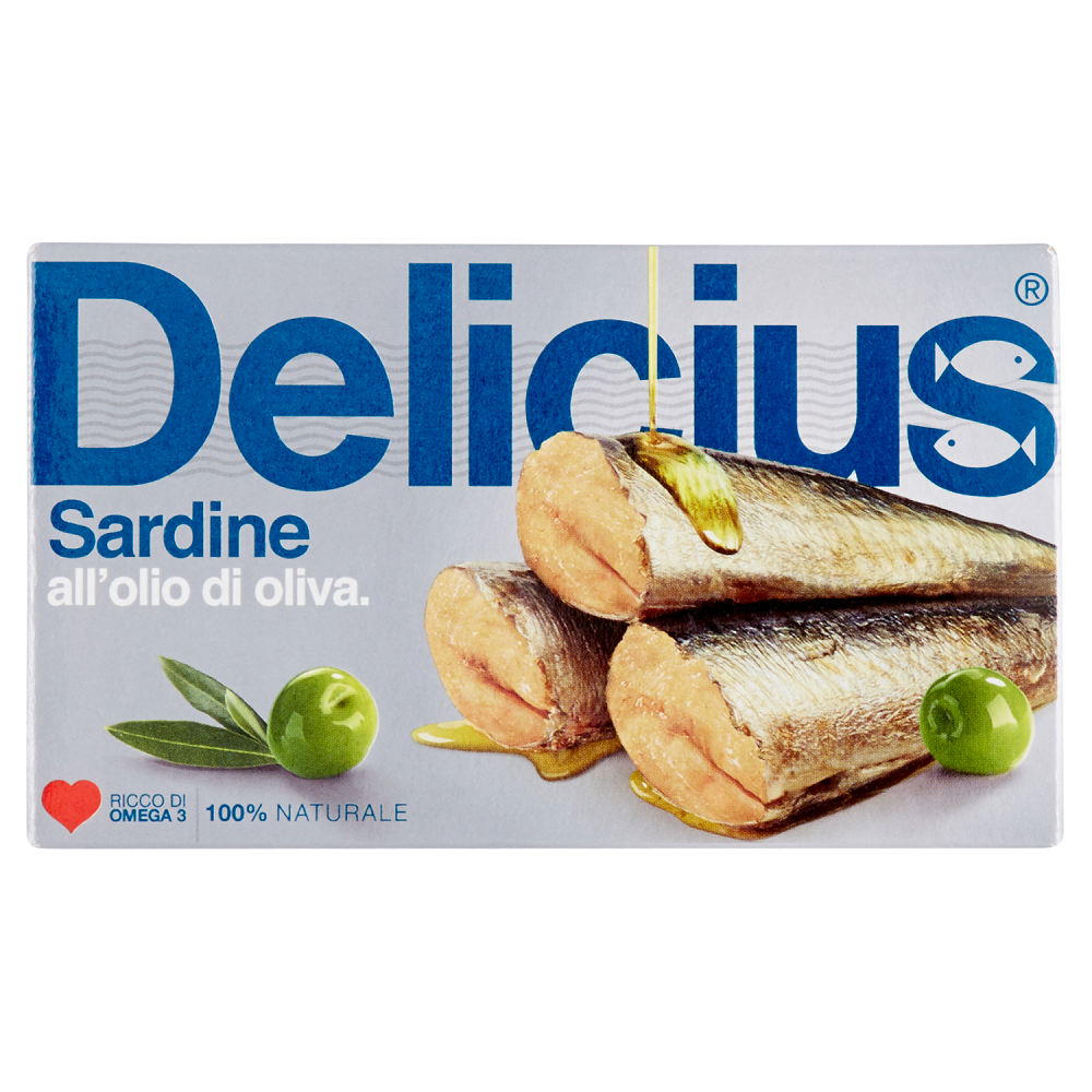 Delicius sardines in olive oil , , large
