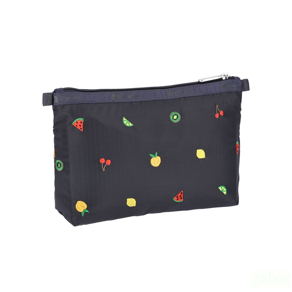 LeSportsac Cosmetic Clutch 雙層拉鍊收納化妝包 -鮮果彩繡, , large