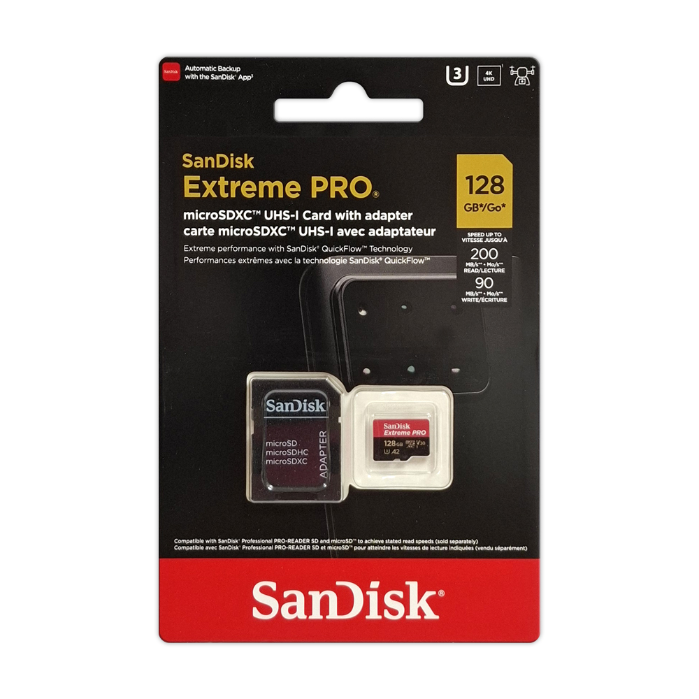 【SanDisk】 Extreme PRO 128G UHS-I U3 A2 V30 microSDXC 記憶卡, , large
