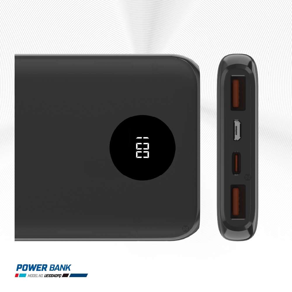 Energizer 勁量 迅閃 UE10040PQ 22.5W 快充 行動電源 黑色 10000mAh 37Wh 國際大廠 總代理公司貨, , large