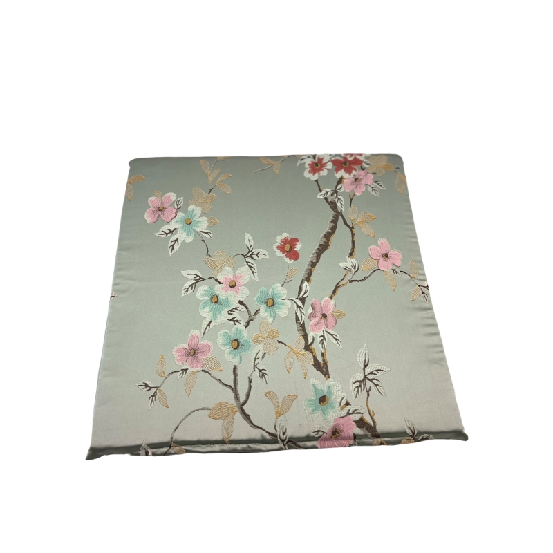 錦簇精密緹花薄坐墊, , large