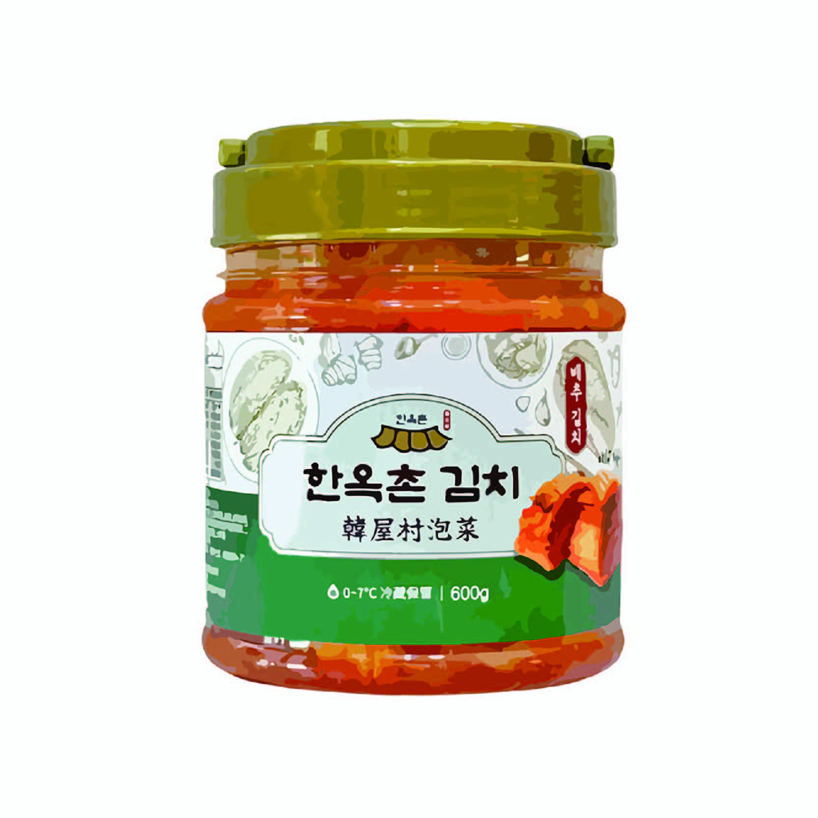 韓式泡菜600g, , large