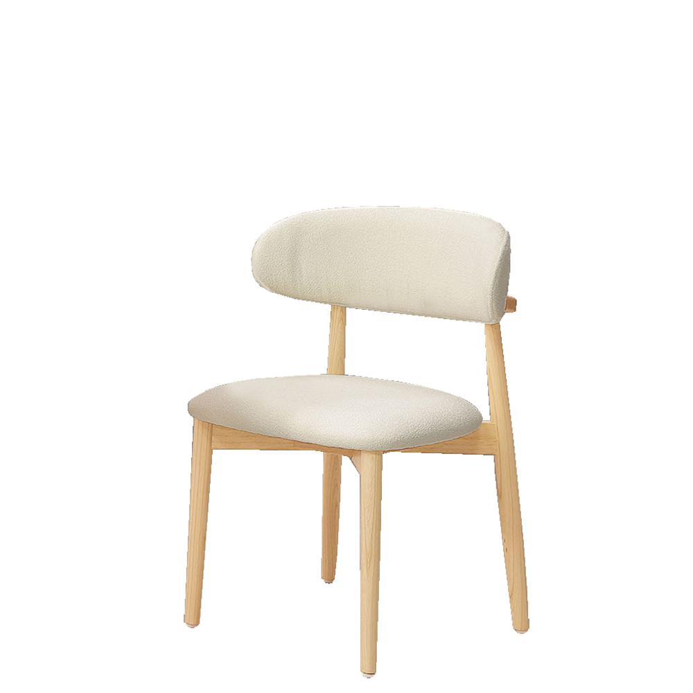 【Hampton 漢汀堡】愛利原木實木餐椅-2入組, , large