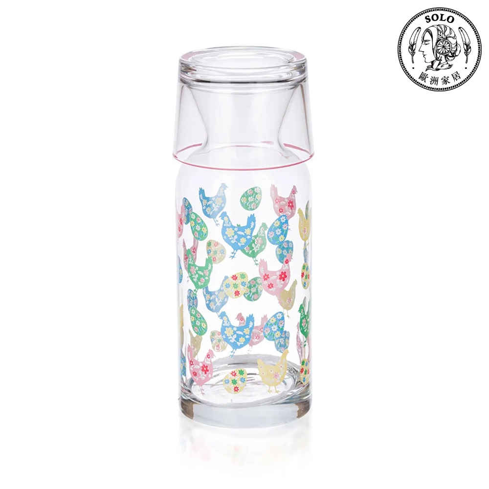 【SOLO Vintage】LCW Home 700ML 200ML Chicken Glass Bottle Mug Set Made in Turkey , , large