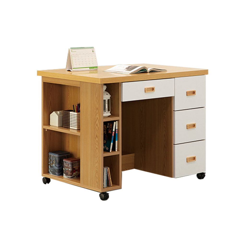 【唯熙傢俱】赫比原木色3.2尺活動書桌, , large