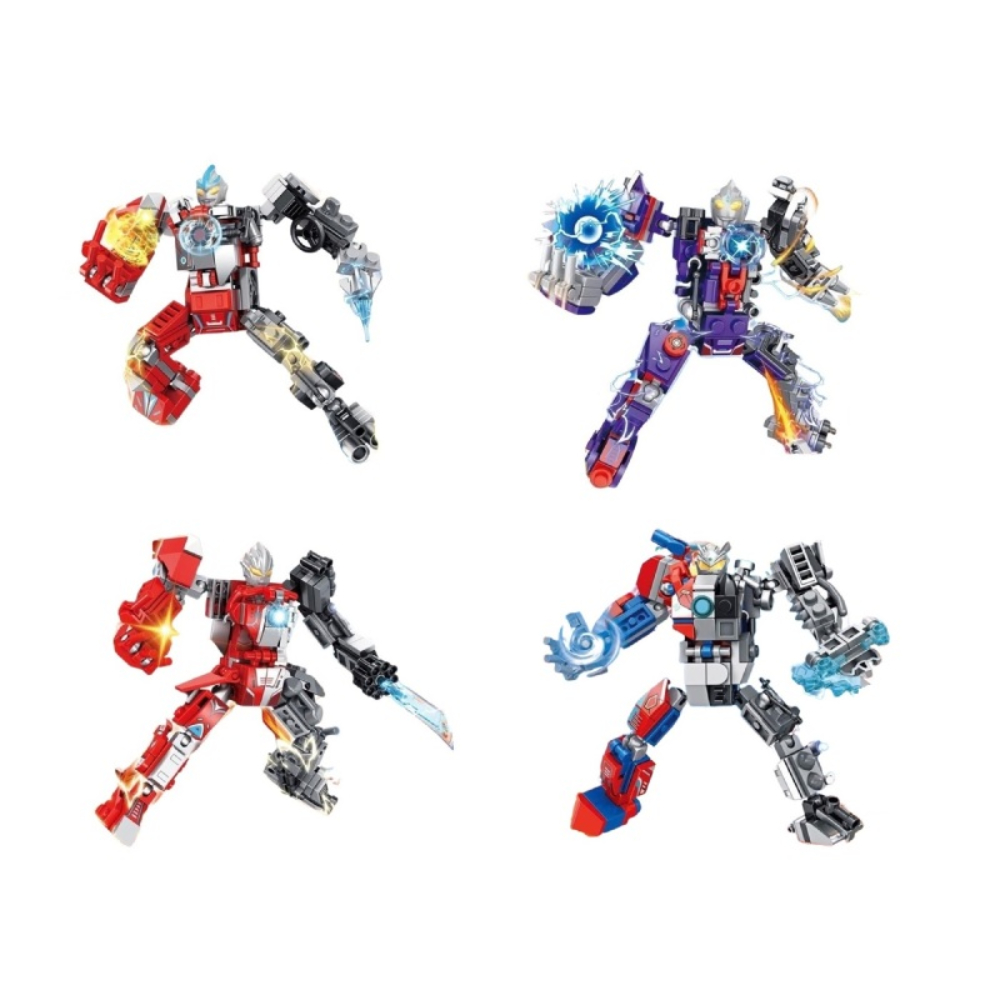  [Brick Republic]LW 353 Space Heroes &ndash; Set of 4 (Educational Building Blocks), , large