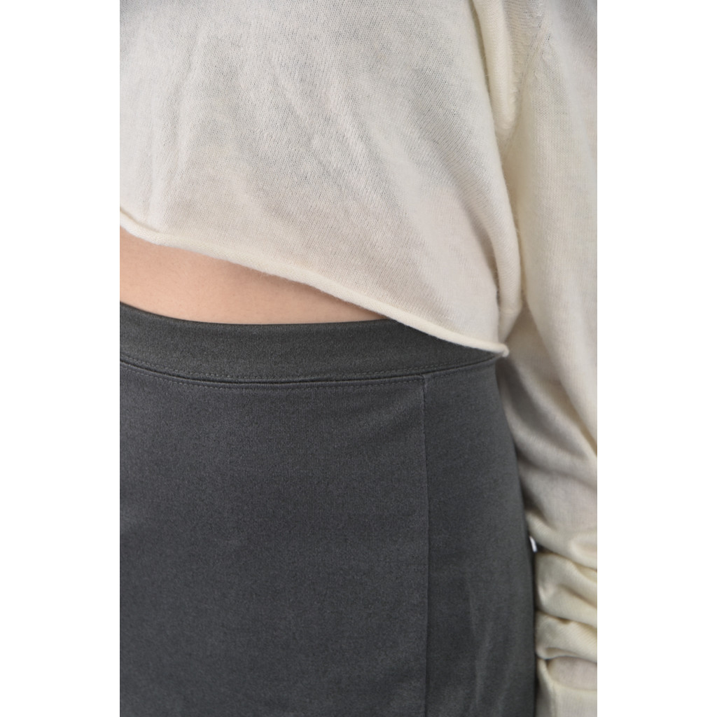 (XL) net素面灰色長裙二手衣, , large